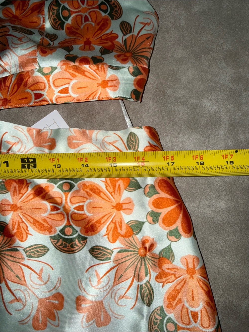 NWT House of Harlow 1960 Cheyna Floral Cutout Maxi Dress Orange L - Picture 8 of 8